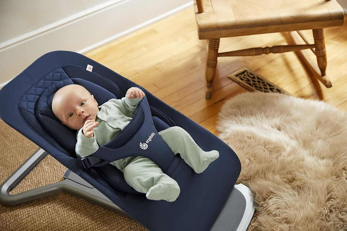 Evolve 3in1 Babywippe, Midnight Blue, Knit