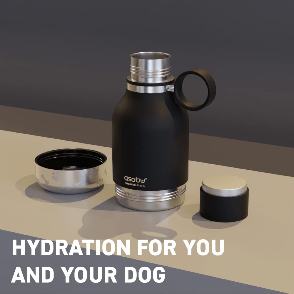 Hundenapf-Flasche, Black 32 oz