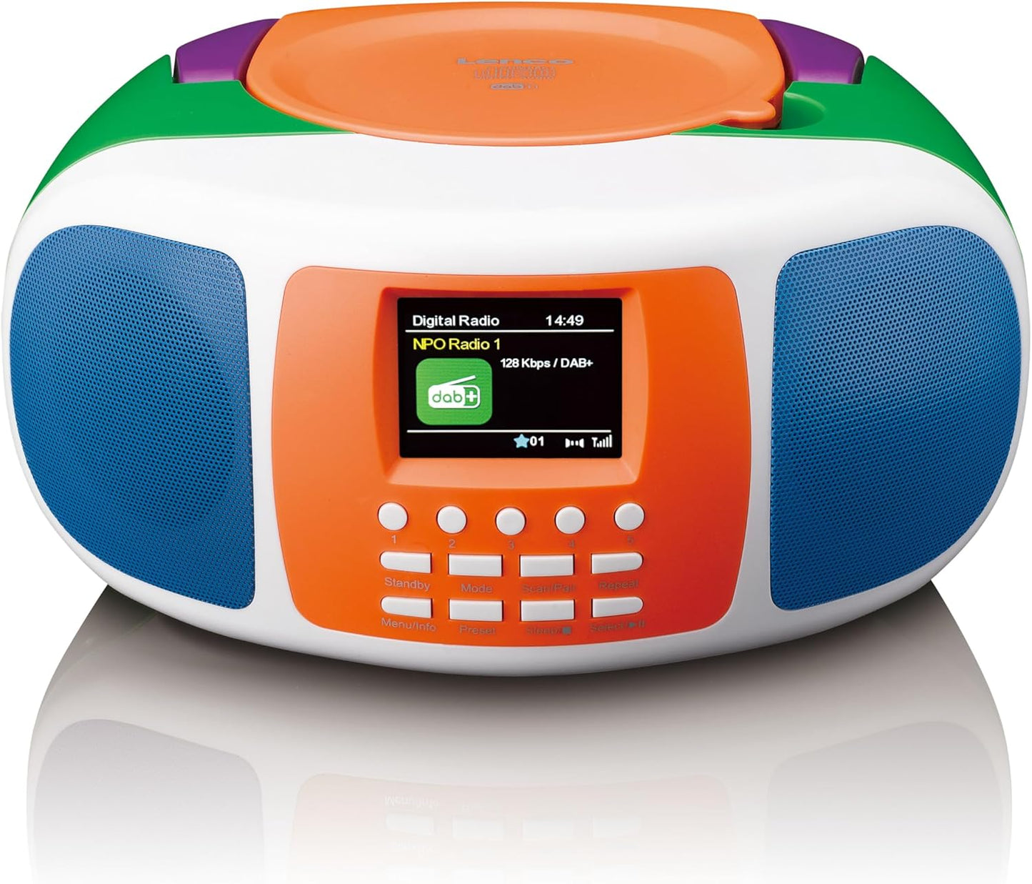 Tragbares Kinder-Radio mit CD-Player & Bluetooth