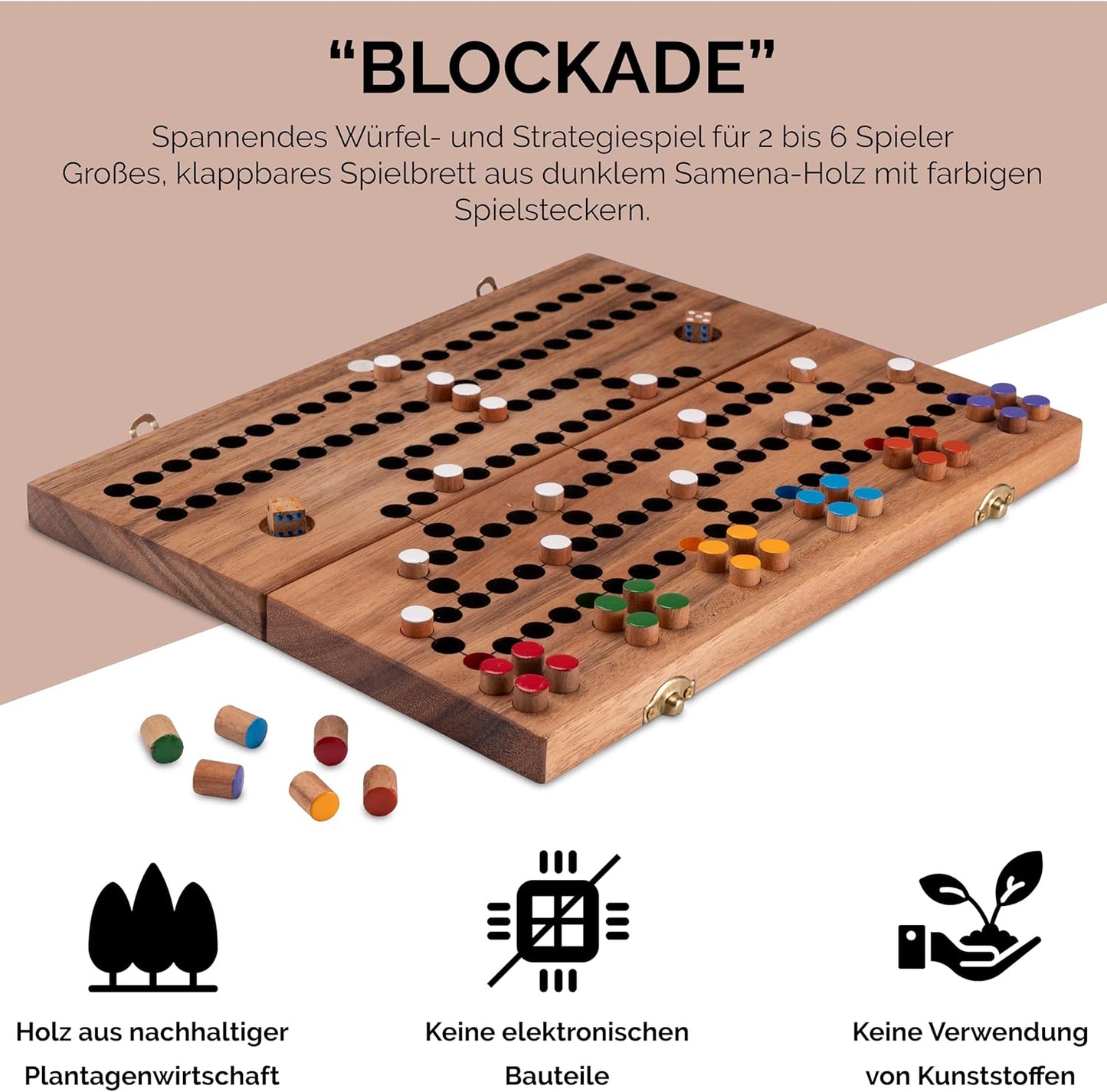 Blockade Strategiespiel, Metallverschluss