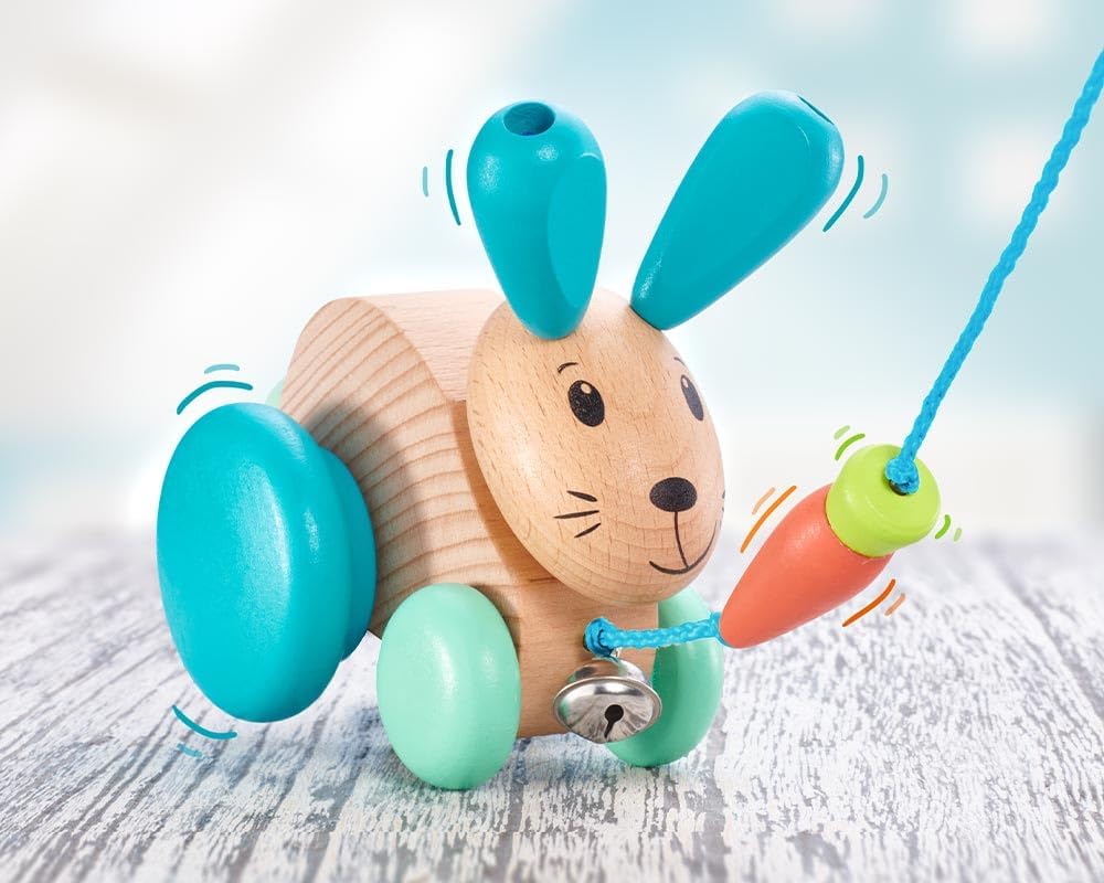 Nachzieh-Hase Henny Hoppel 13cm