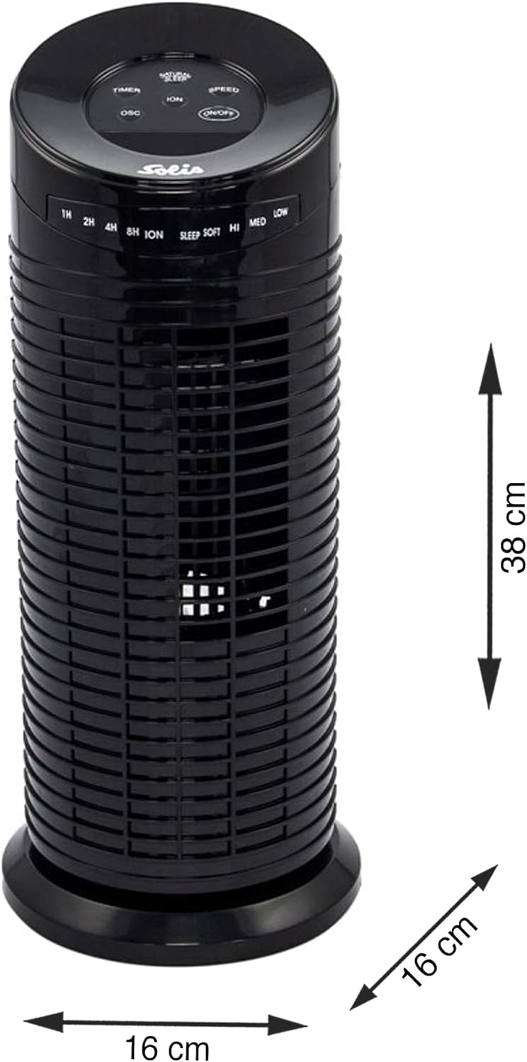 Mini Tower Fan, Schwarz