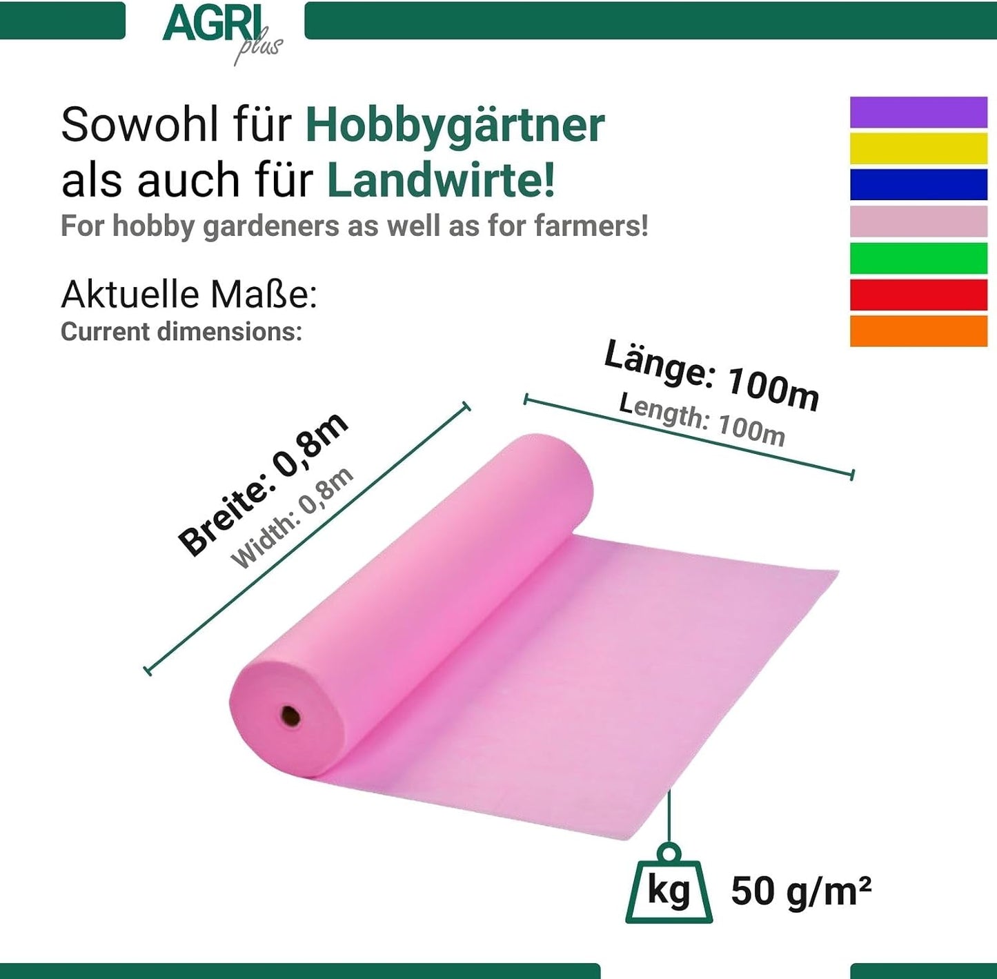 Deko Frostschutzvlies zur Pflanzenüberwinterung, Rosa
