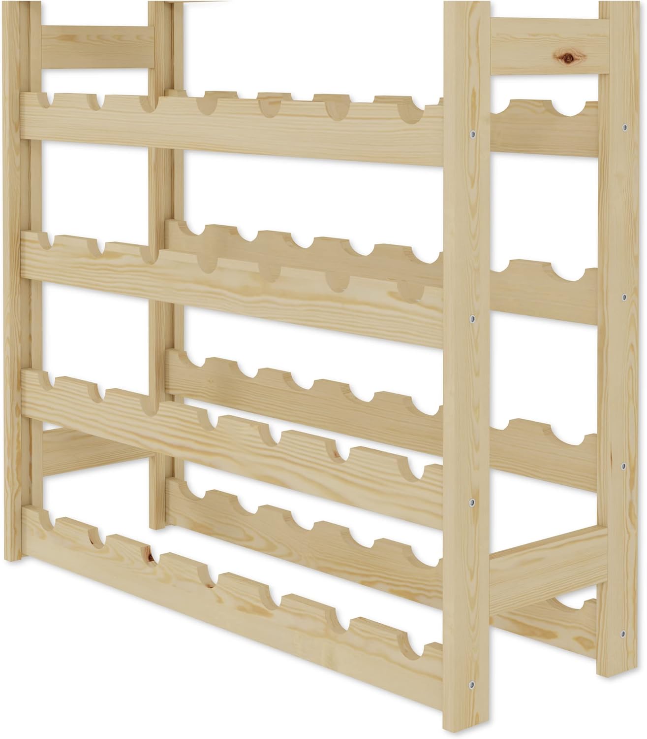 Weinregal, Natur RW-1-56, 118 x 72,5 x 25, 7 liegen, 56 Flaschen
