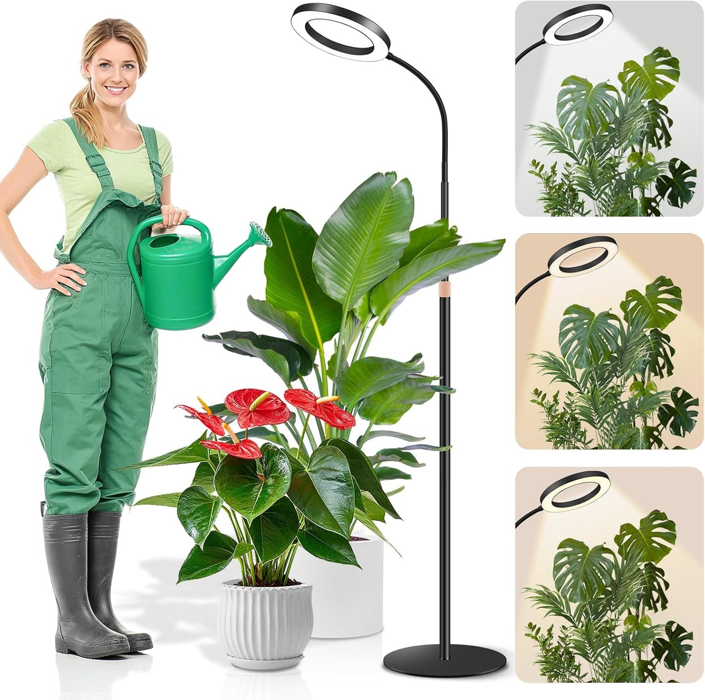 LED-Pflanzenlampe mit Timer und Standfuss