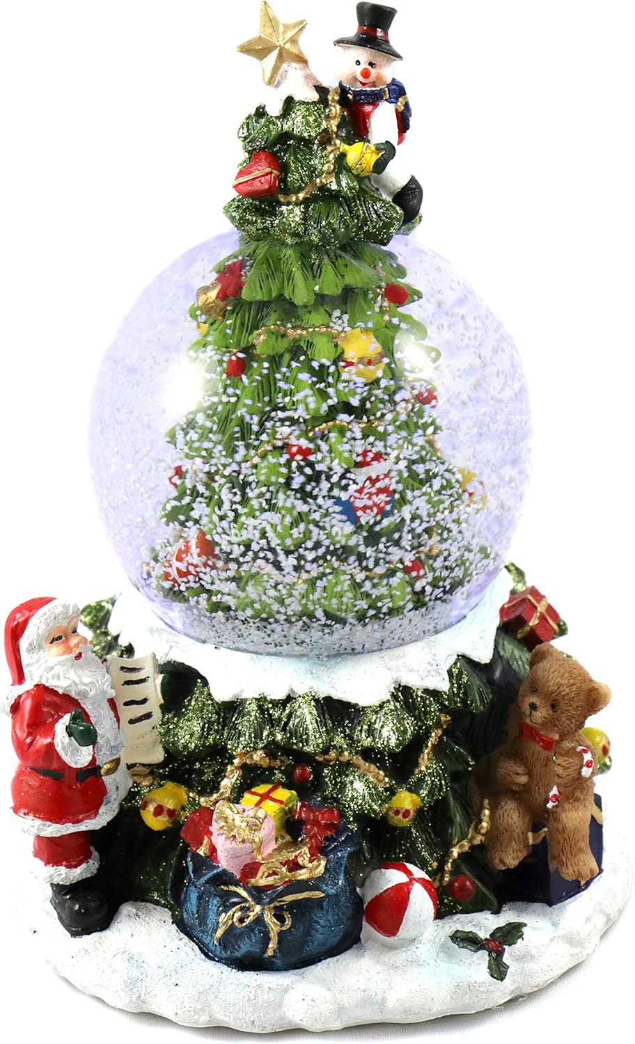 Schneekugel mit Spieluhr - Tannenbaum