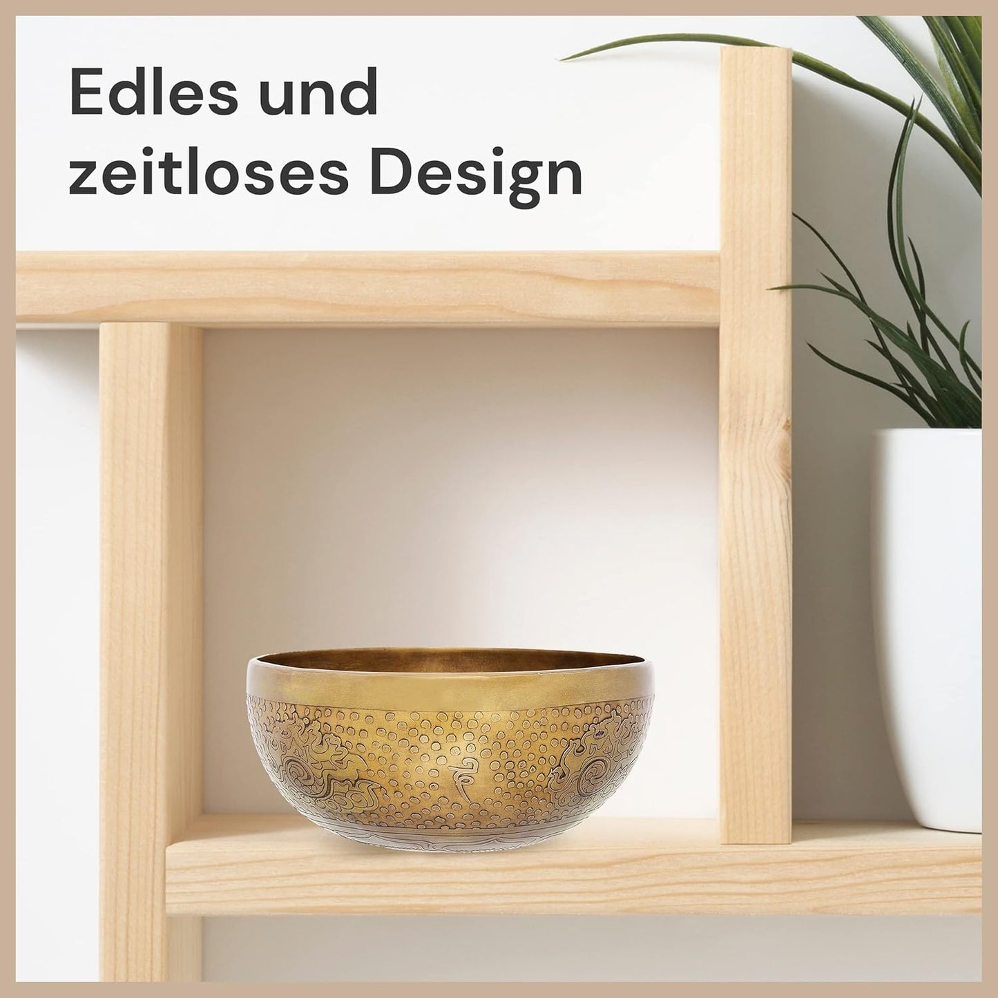 Klangschale für Meditation und Entspannung, 20 cm Antique