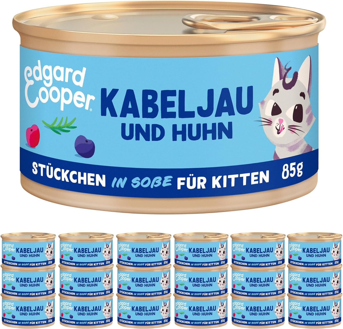 Stückchen in Sosse, Kätzchen - Kabeljau/Huhn