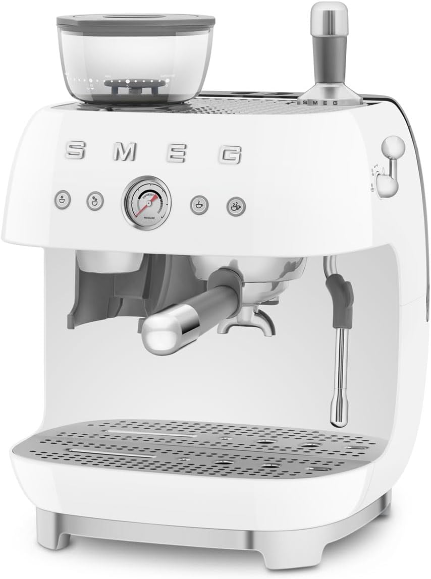 EGF03WHEU Espressomaschine mit Mahlwerk, Weiss