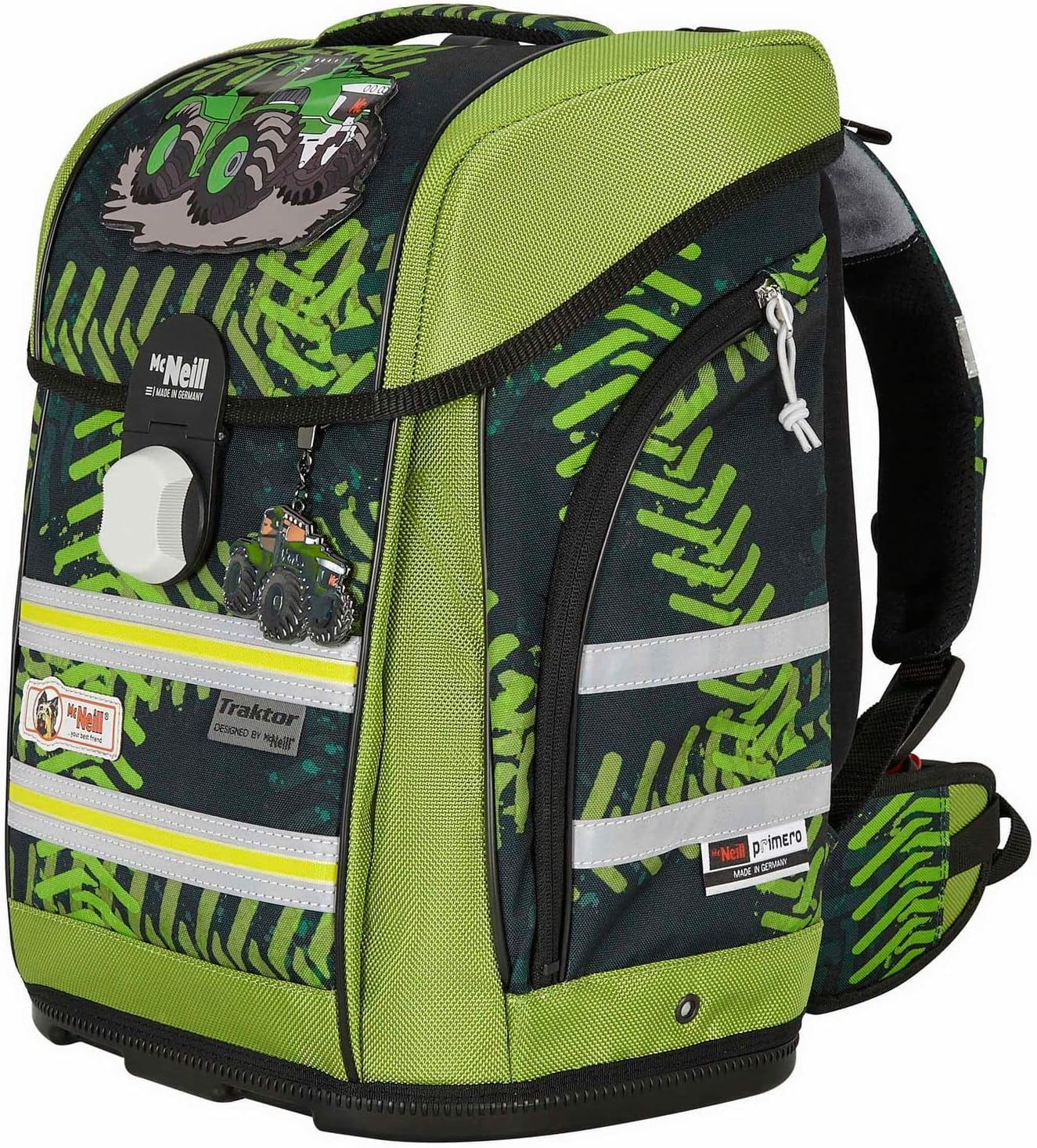 ERGO Primero Schulranzen-Set Traktor (4-tlg.), Traktor ca. 30 x 38 x 22 cm