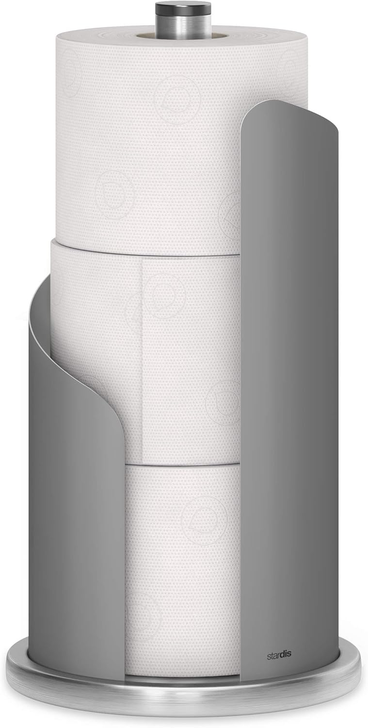 Halter für Küchenrolle, Grau
