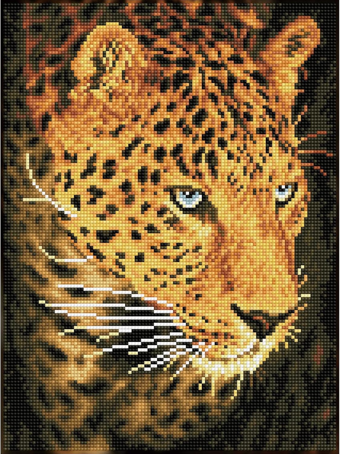 Diamond Dotz – Leopardenporträt für Erwachsene