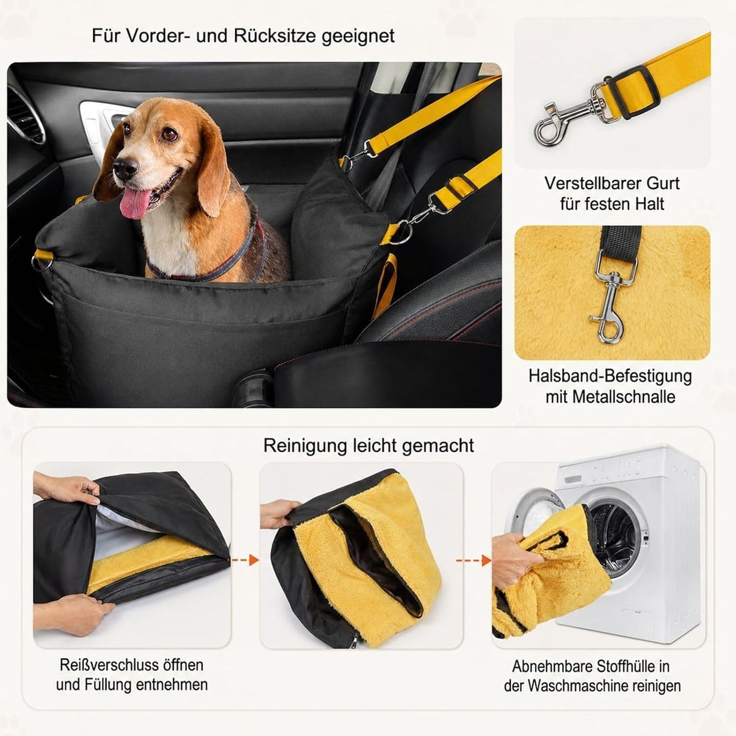 Autositz für Hunde