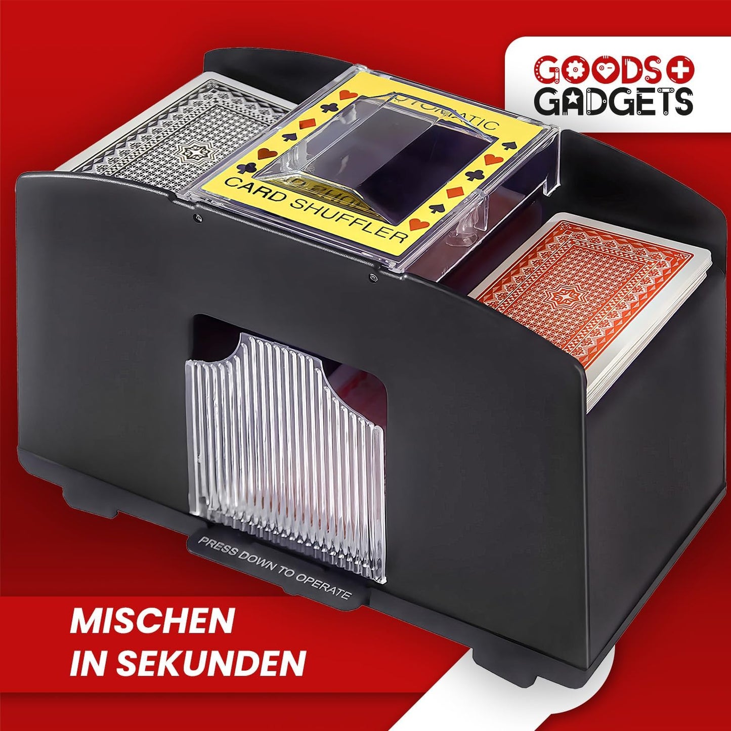 Automatische Kartenmischmaschine für 4 Decks