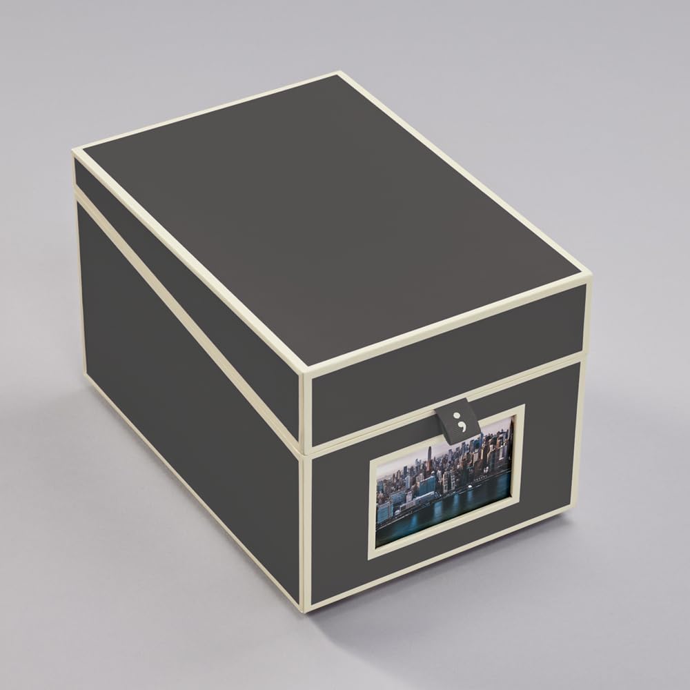 CD- und Fotobox für Fotos (10 x 15 cm), Lava Stone 25.6 x 15.7 cm