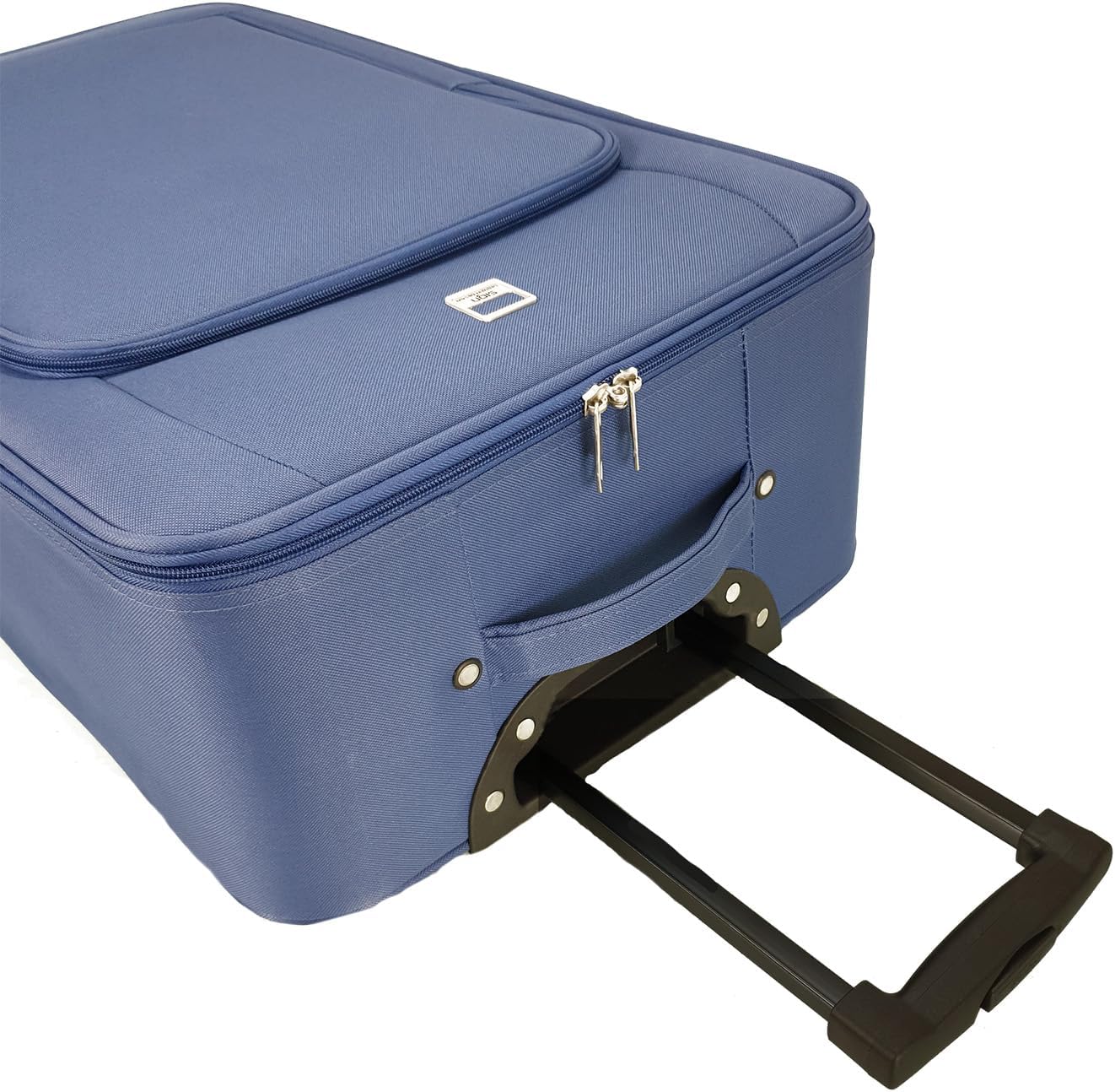 Stoffkoffer Trolley-Set mit Inline Rollen (4-teilig), 4er Set Blau
