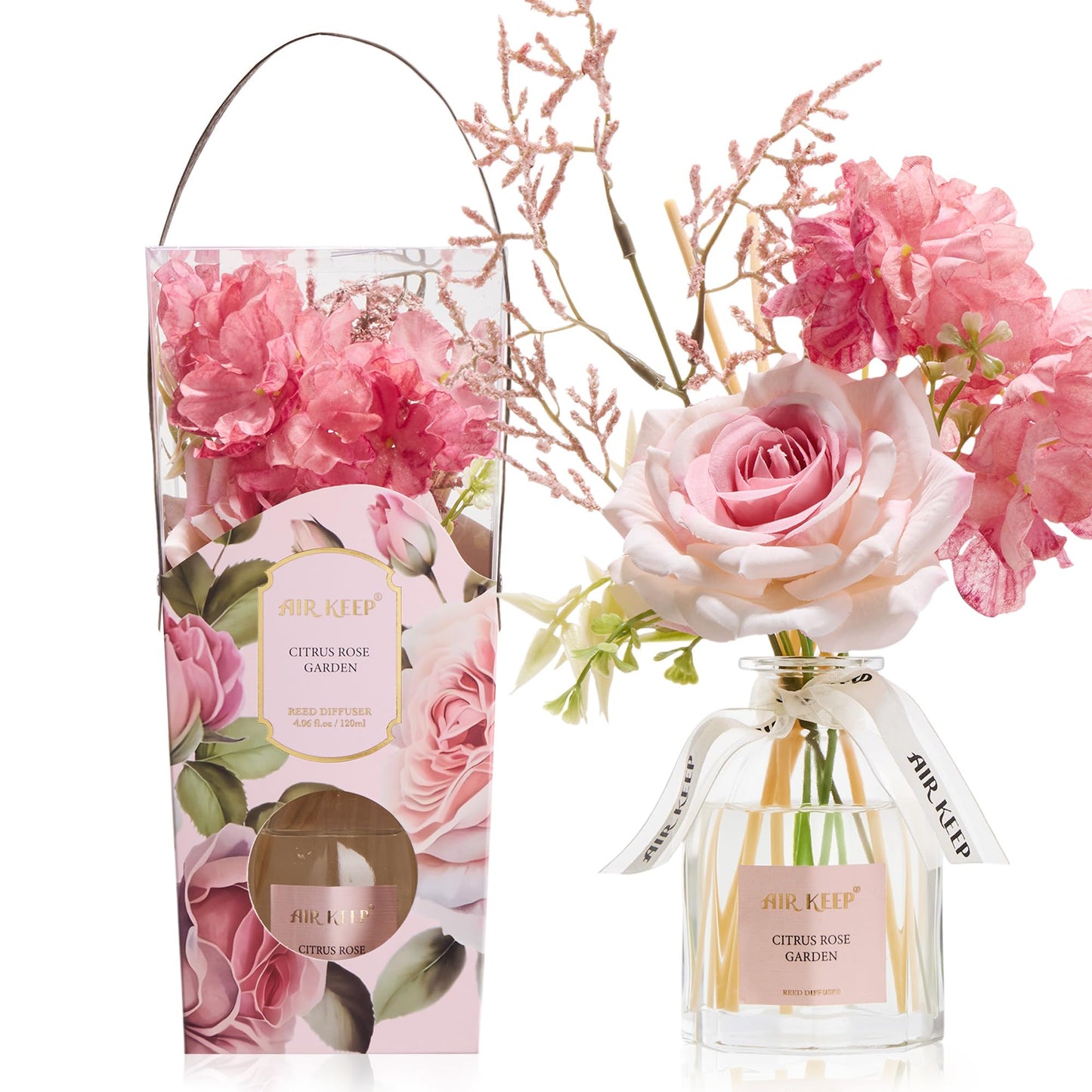 Citrus Rose Garden mit Duftstäbchen, Citrus Rose Garden 120 ml Raumduft