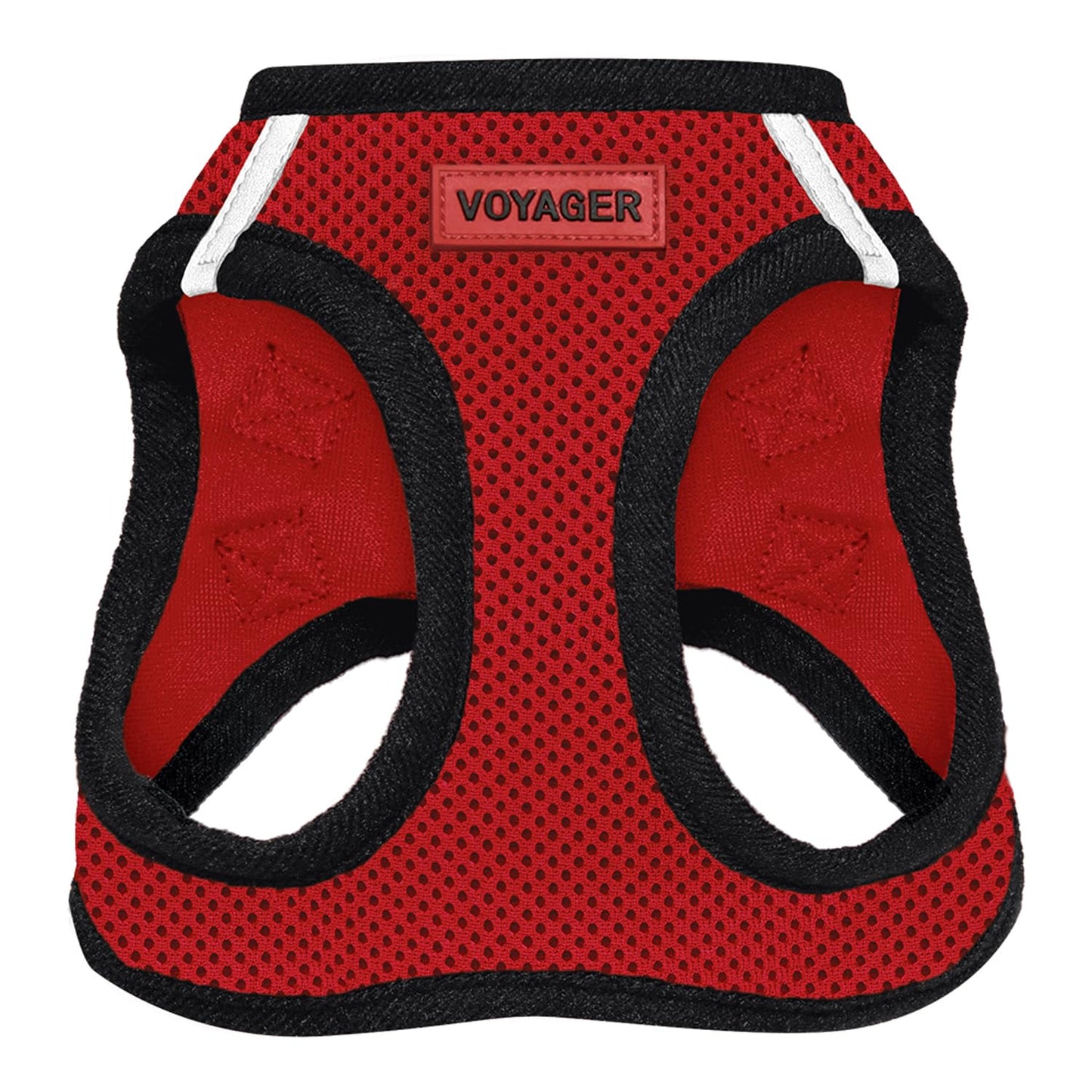 Step-In Air Hundegeschirr, Geschirr (rot/schwarzer Rand) XL (Chest: 20.5 - 23")