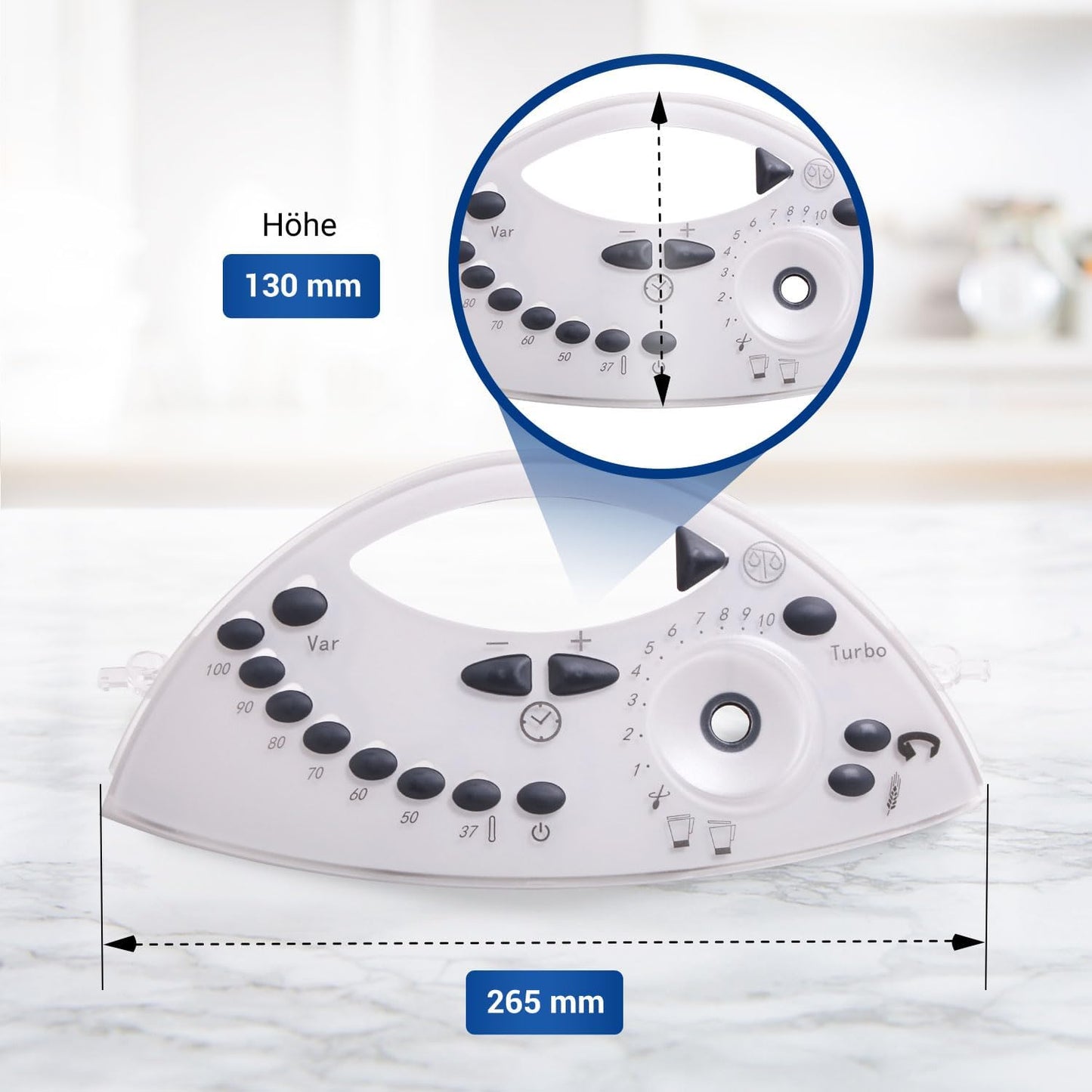 Frontabdeckung Tastaturmaske für Thermomix TM31, Frontabdeckung Tm31