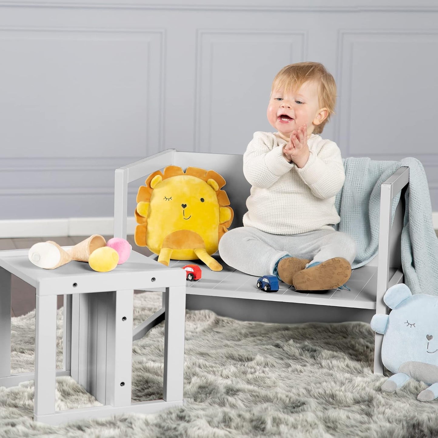 Sitzhocker für Kinder, Grau Sitzhocker