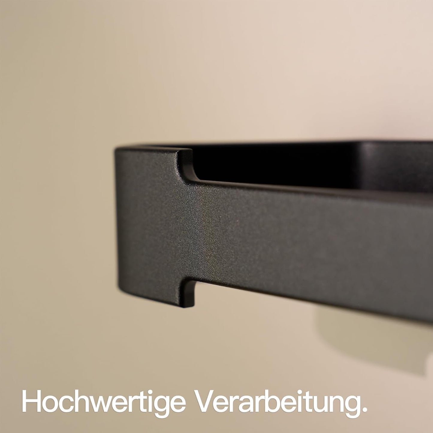 Küchenrollenhalter ohne Bohren, Matt Schwarz