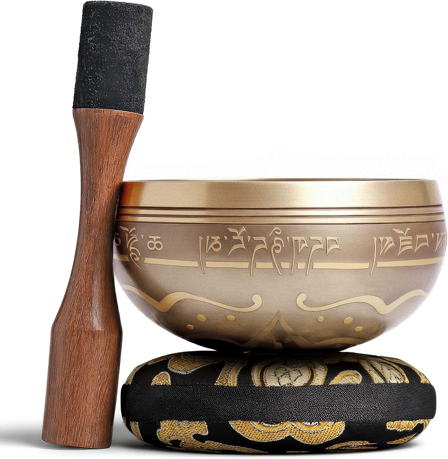 Klangschalen-Set, Mattes Gold Ohne Tasche