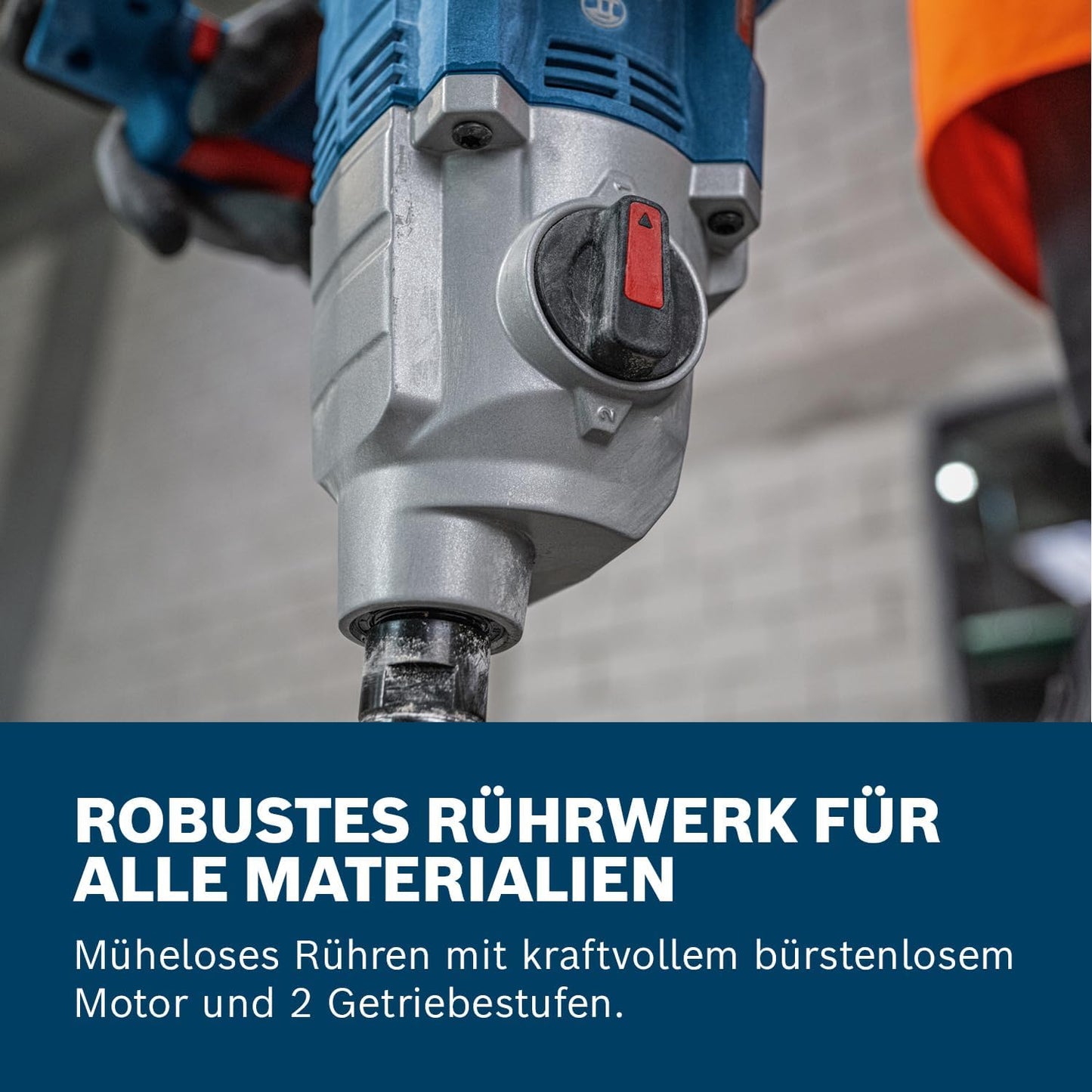 Akku-Rührwerk GRW 18V-160 mit Verlängerung