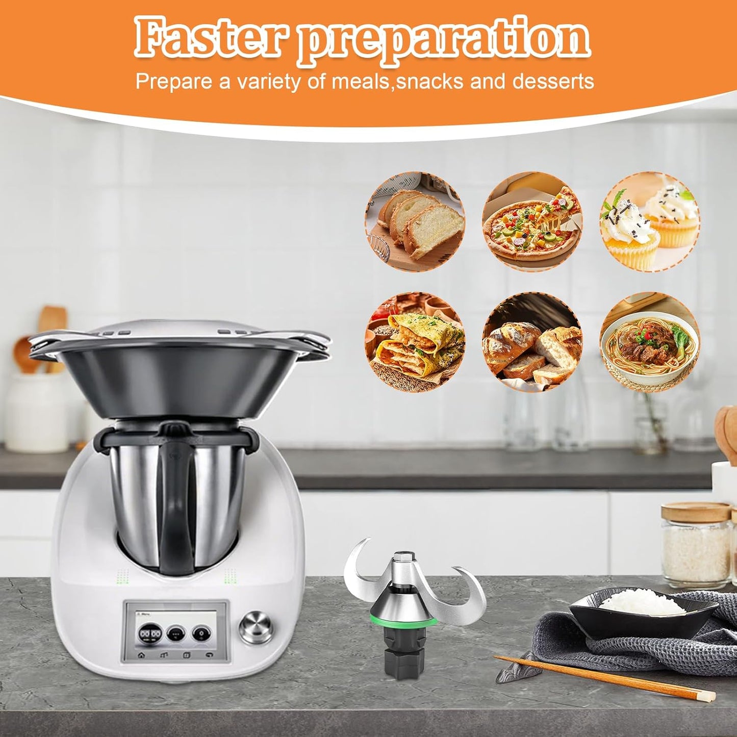Teigmesser für Thermomix TM6/TM5