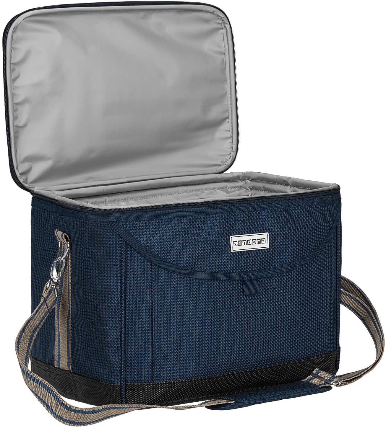 Kühltasche 22 L, Blau Hahnentritt