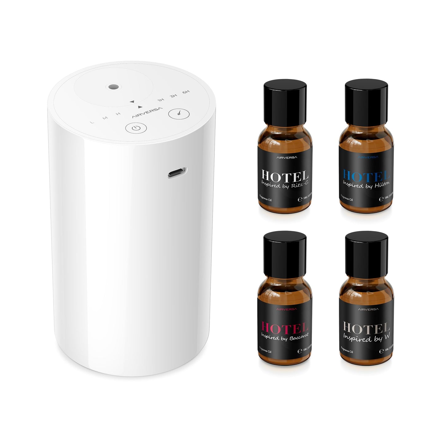 Wasserloser Aroma Diffuser AN8, tragbar & kabellos, Weiss