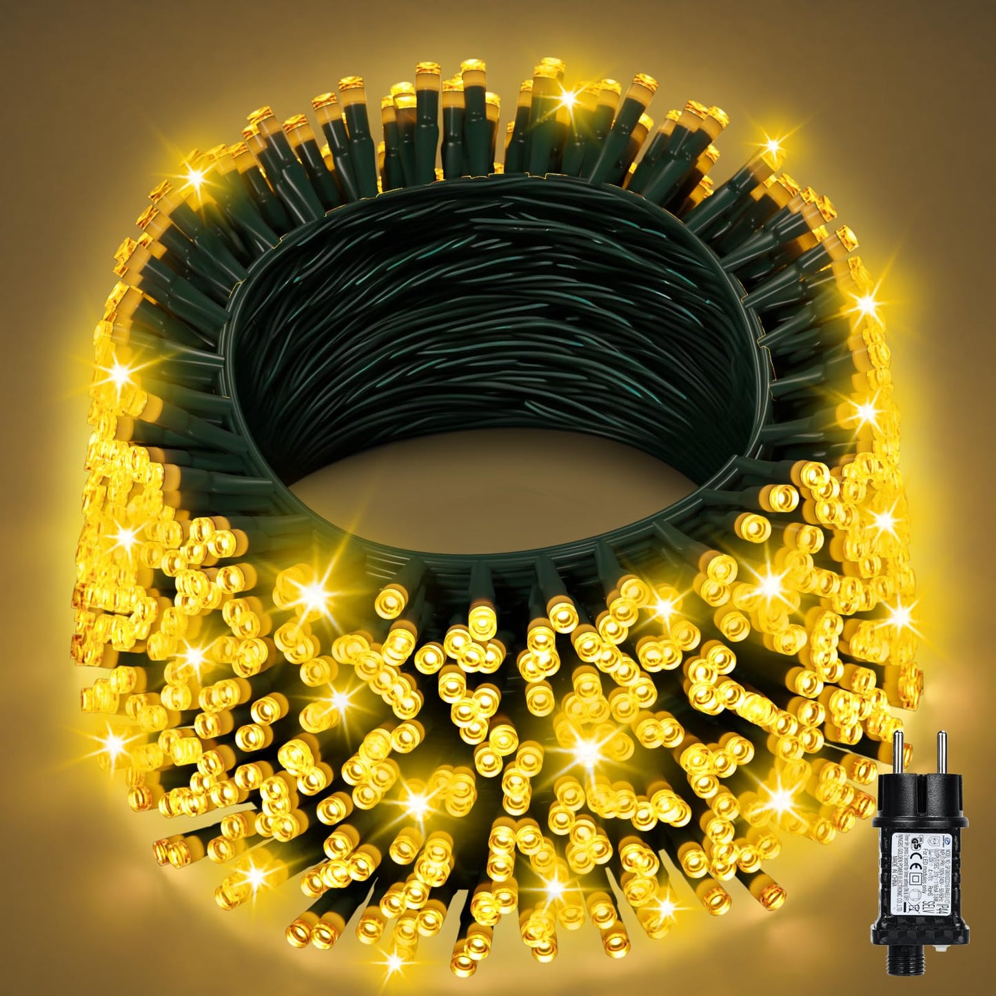 Lichterkette mit Timer, 40m, 40M 330LED