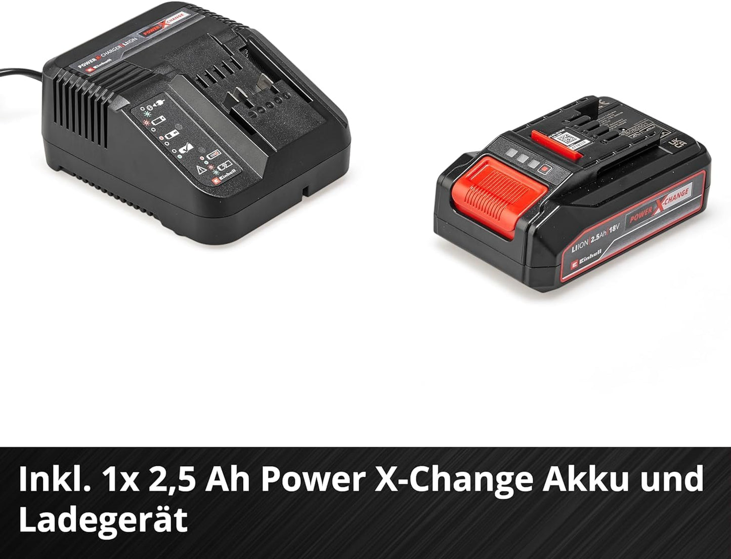 GE-CH 1855/1 Li Set Akku-Heckenschere, inkl. 2,5 Ah Akku und Ladegerät