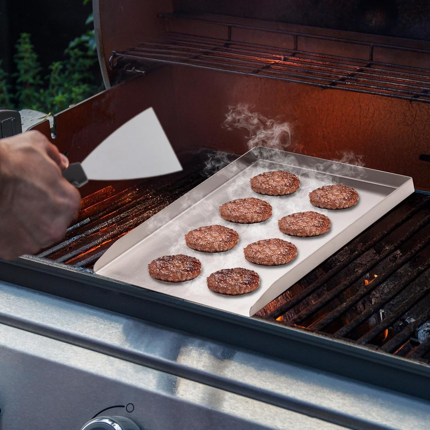 Grillplatte für Holzkohle- und Gasgrill
