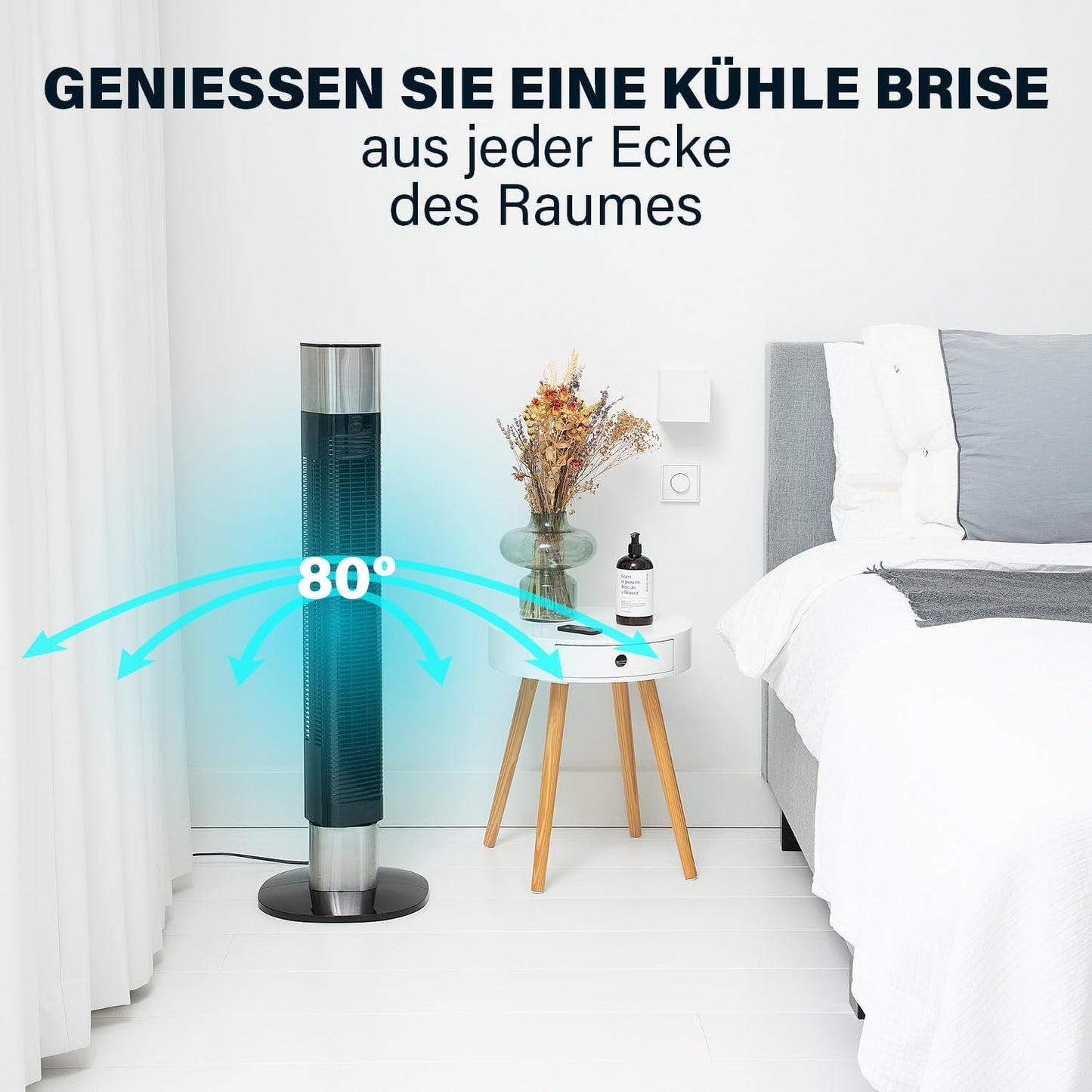 Turmventilator 358280, Schwarz