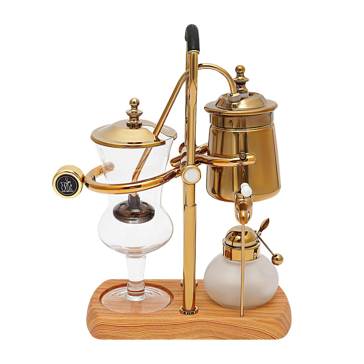 Vakuum-Kaffeebereiter im Retro Design, Gold