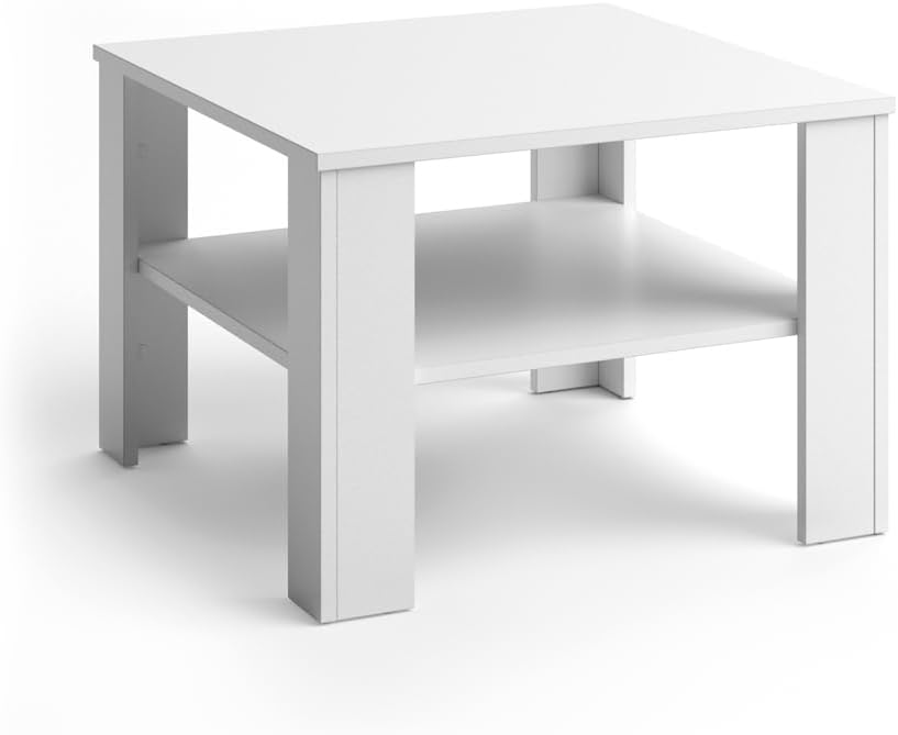 Couchtisch Homer, Weiss, 60x42x60 cm