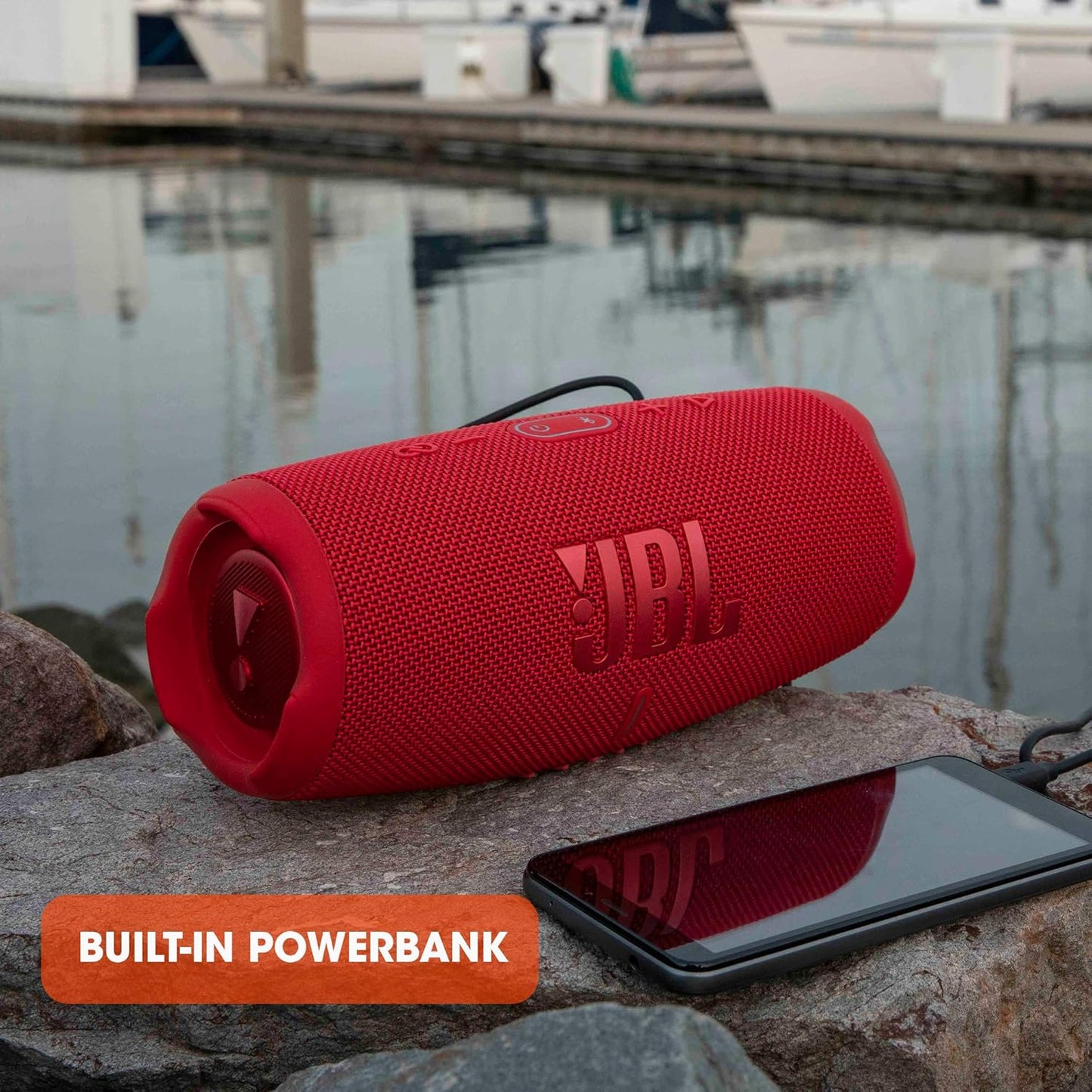 Charge 5 Bluetooth-Lautsprecher, Schwarz