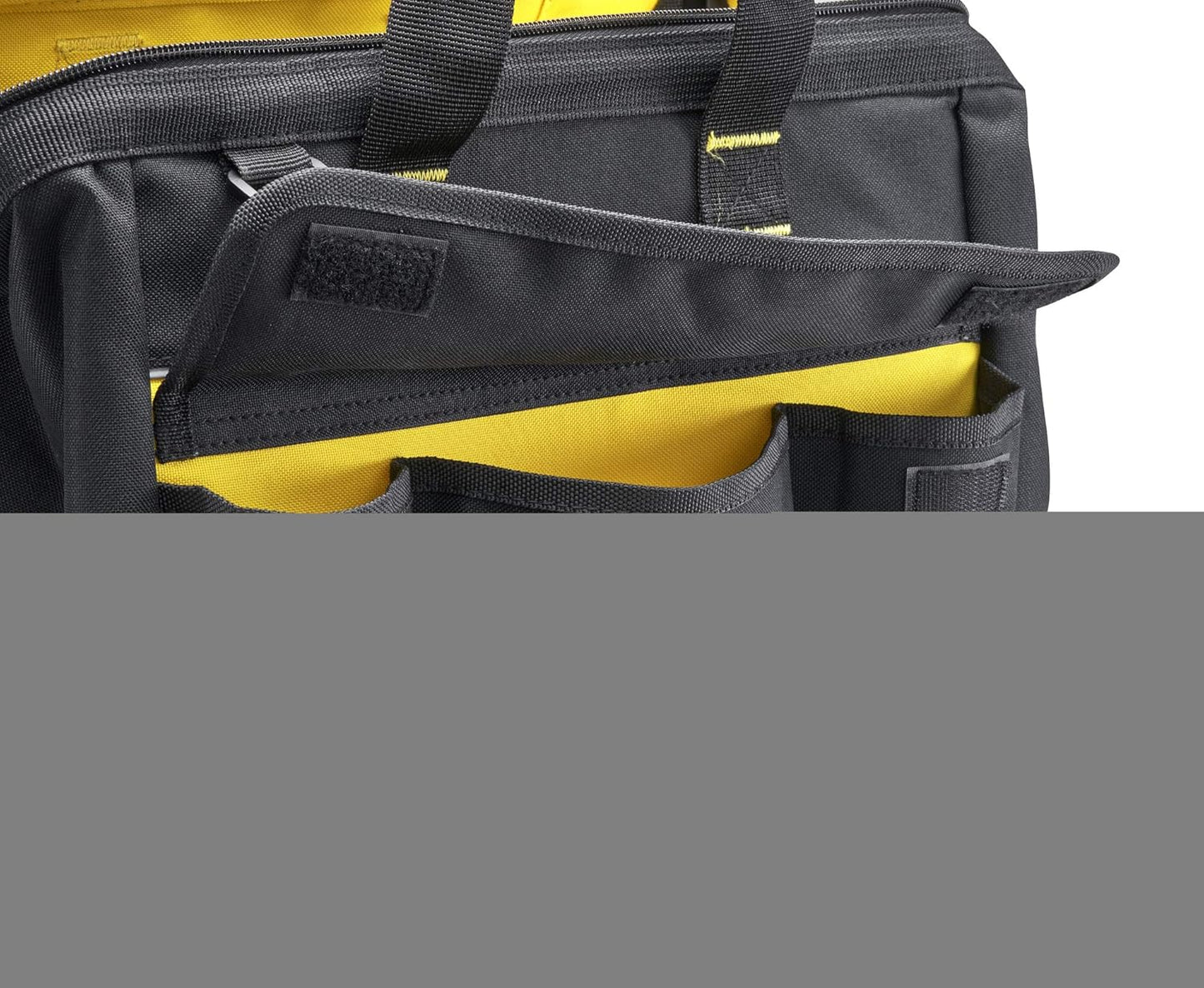 Werkzeugtasche mit robustem Kunststoffboden, 1 Gelb,schwarz