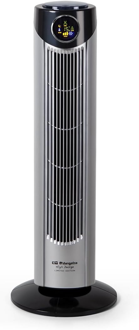 TWM 1010 Turmventilator mit Fernbedienung, Timer und Display, 89 cm.