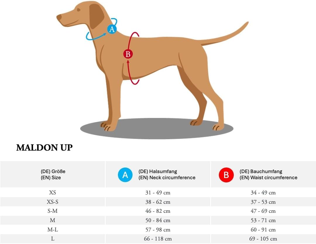 Hundegeschirr Maldon Up, petrol/grau Medium