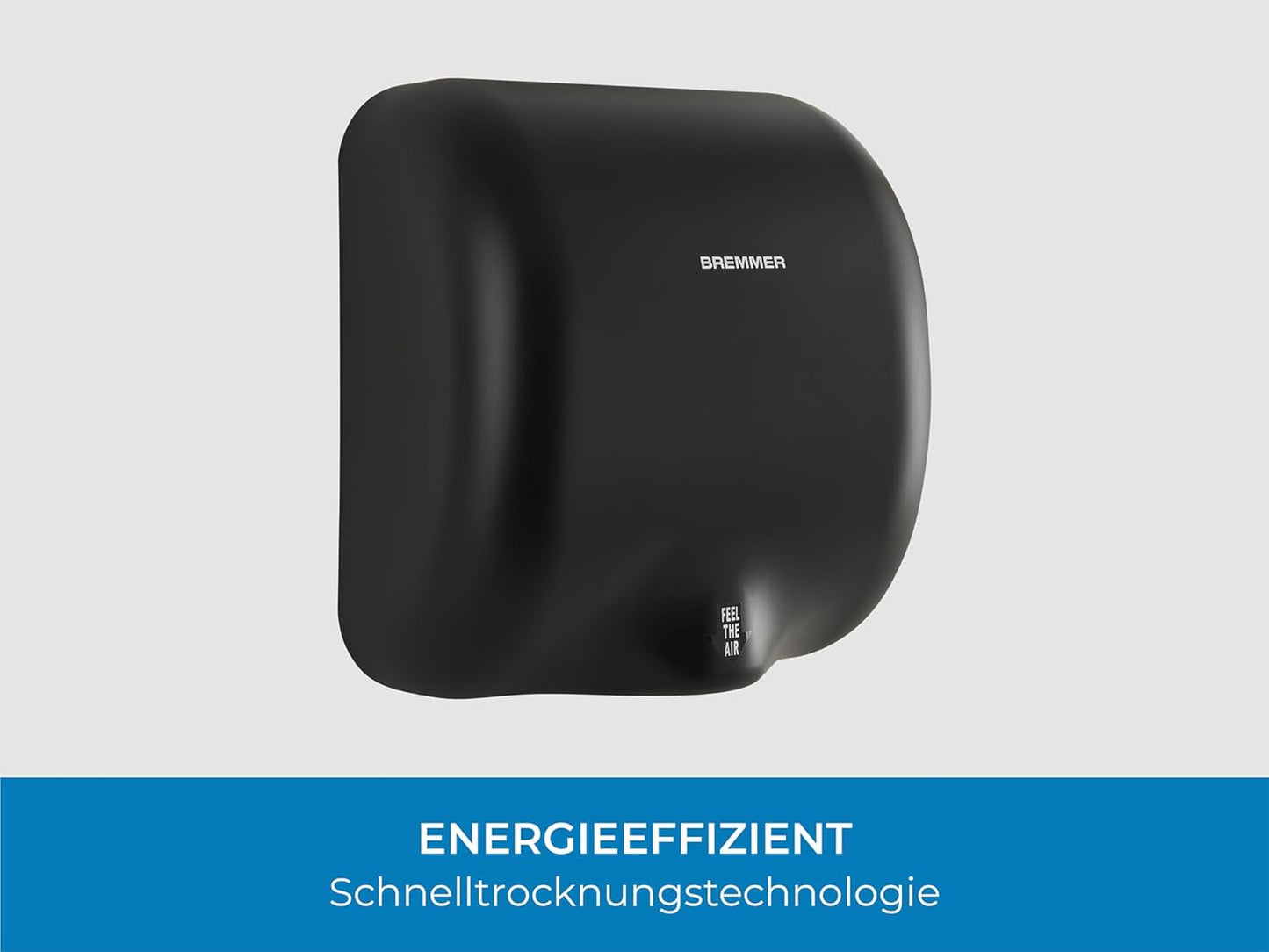 Hochgeschwindigkeits-Händetrockner, Schwarz