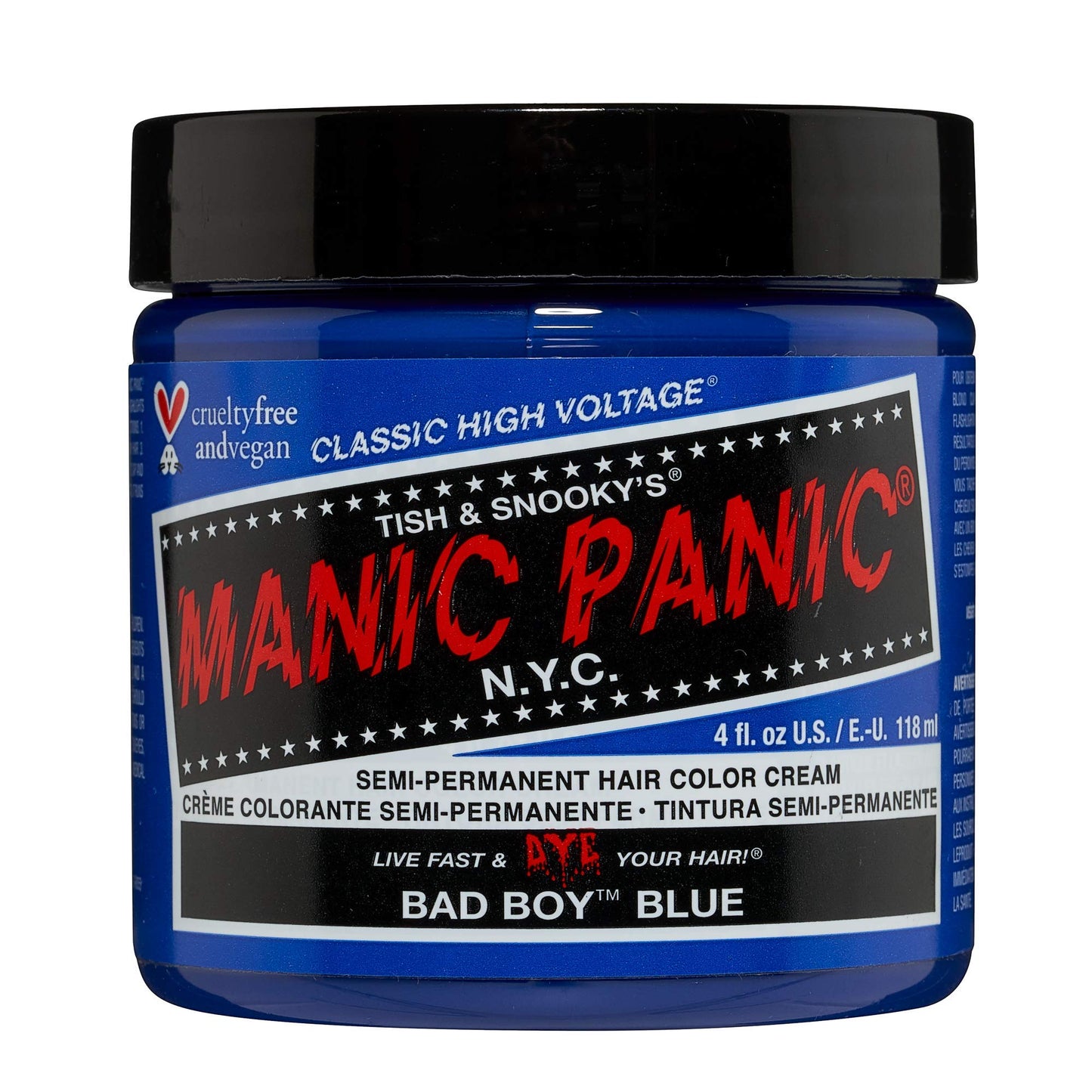 Halbpermanente Haarfarbe, Bad Boy Blue 118 g (1er Pack)