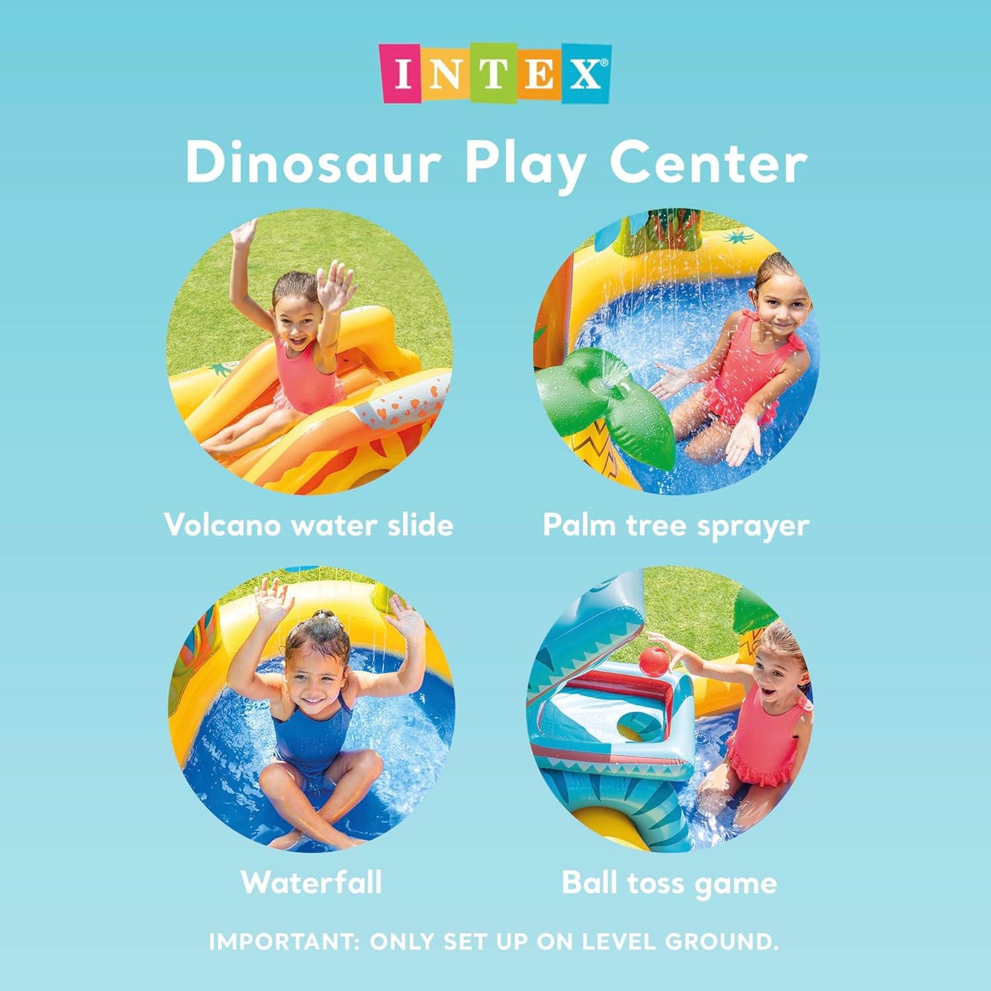 Aufblasbares Dinosaurier-Spielcenter, Single