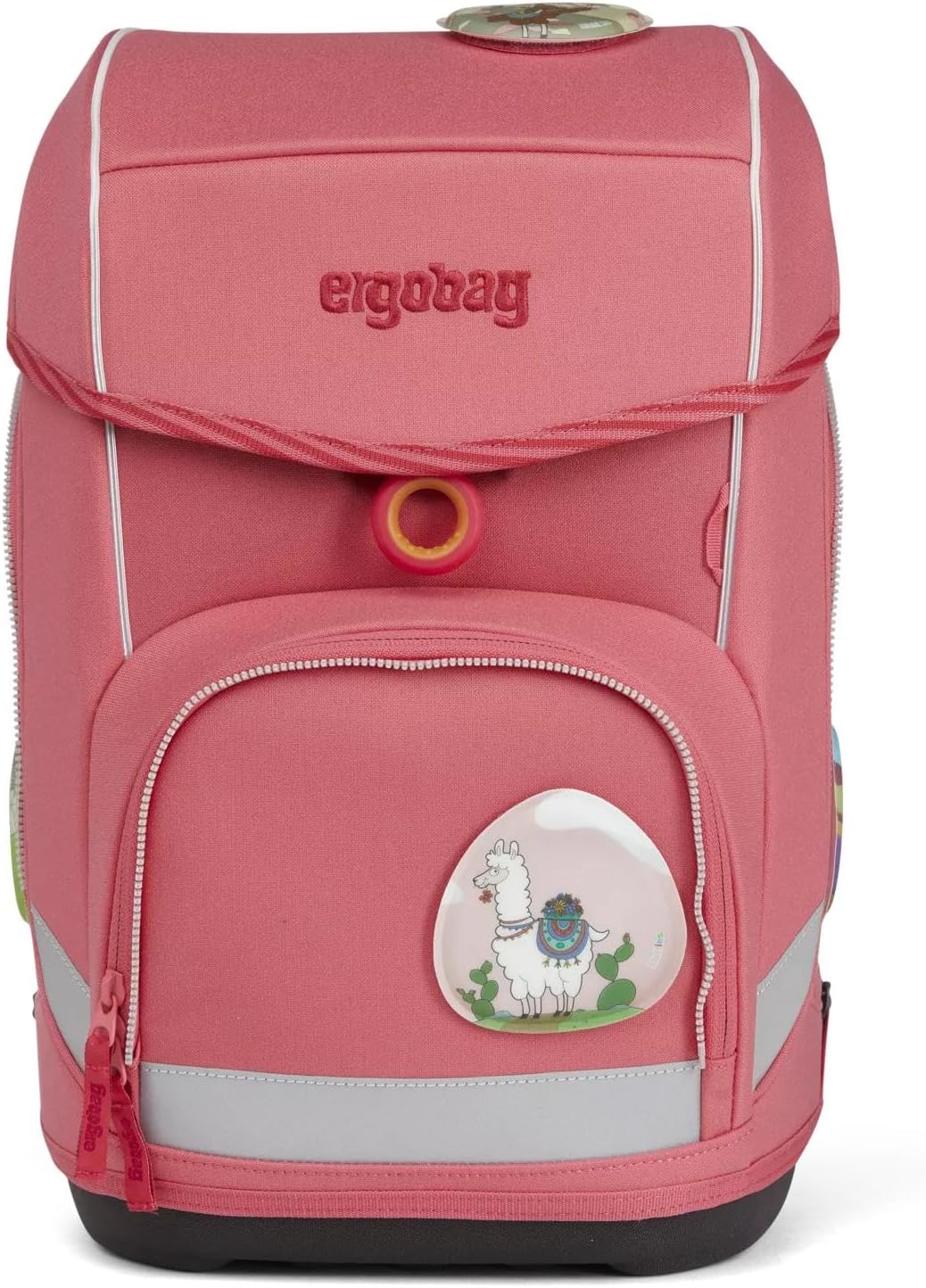 7-teiliges Cubo Schulrucksack-Set mit Zubehör, Lamas in Bärjamas - Rosa