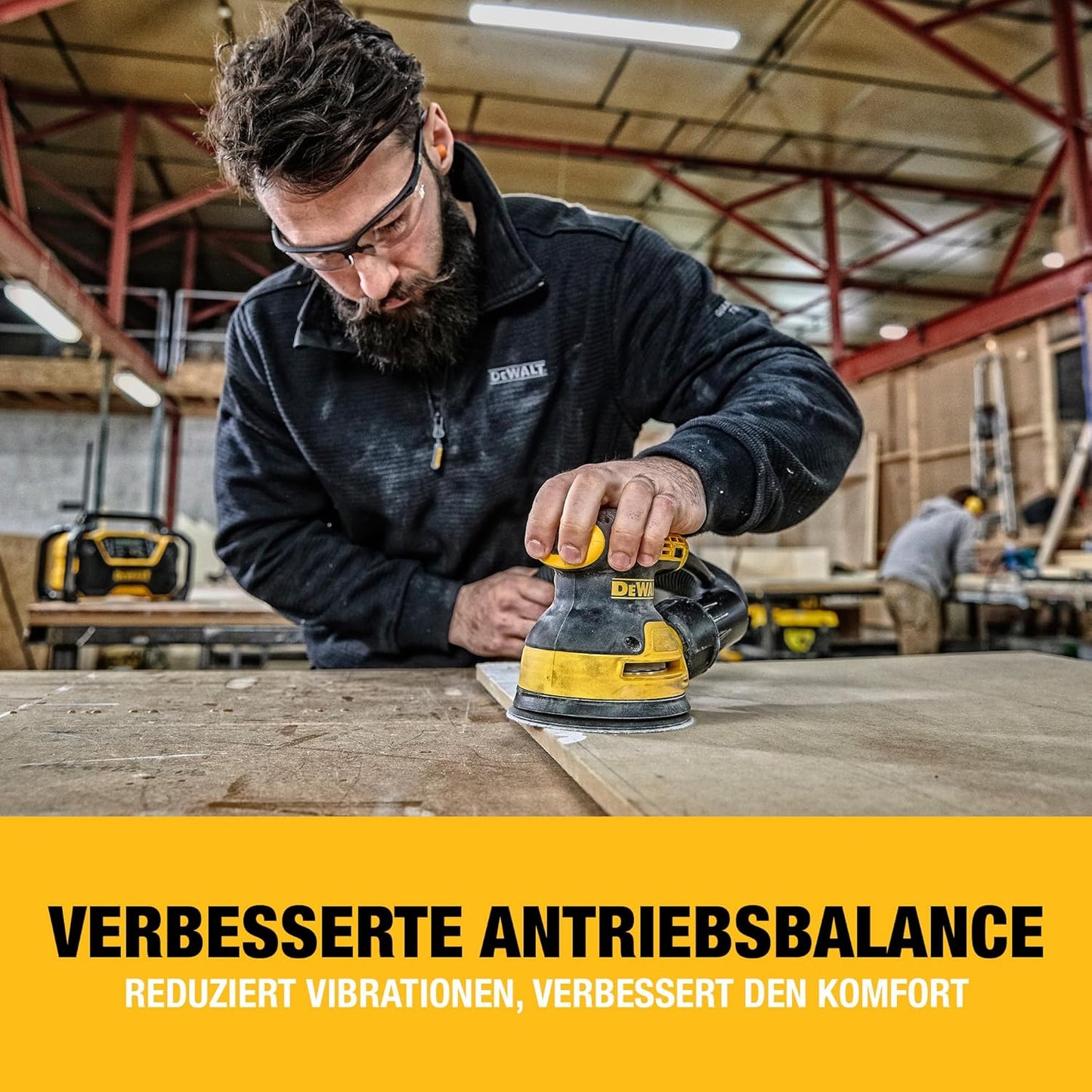 Exzenterschleifer DWE6423 mit Vibrationsdämpfung (280 W), Single