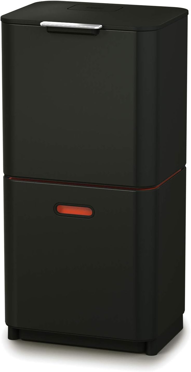 Intelligent Waste Prullenbak Totem Max, 60L Schwarz Single