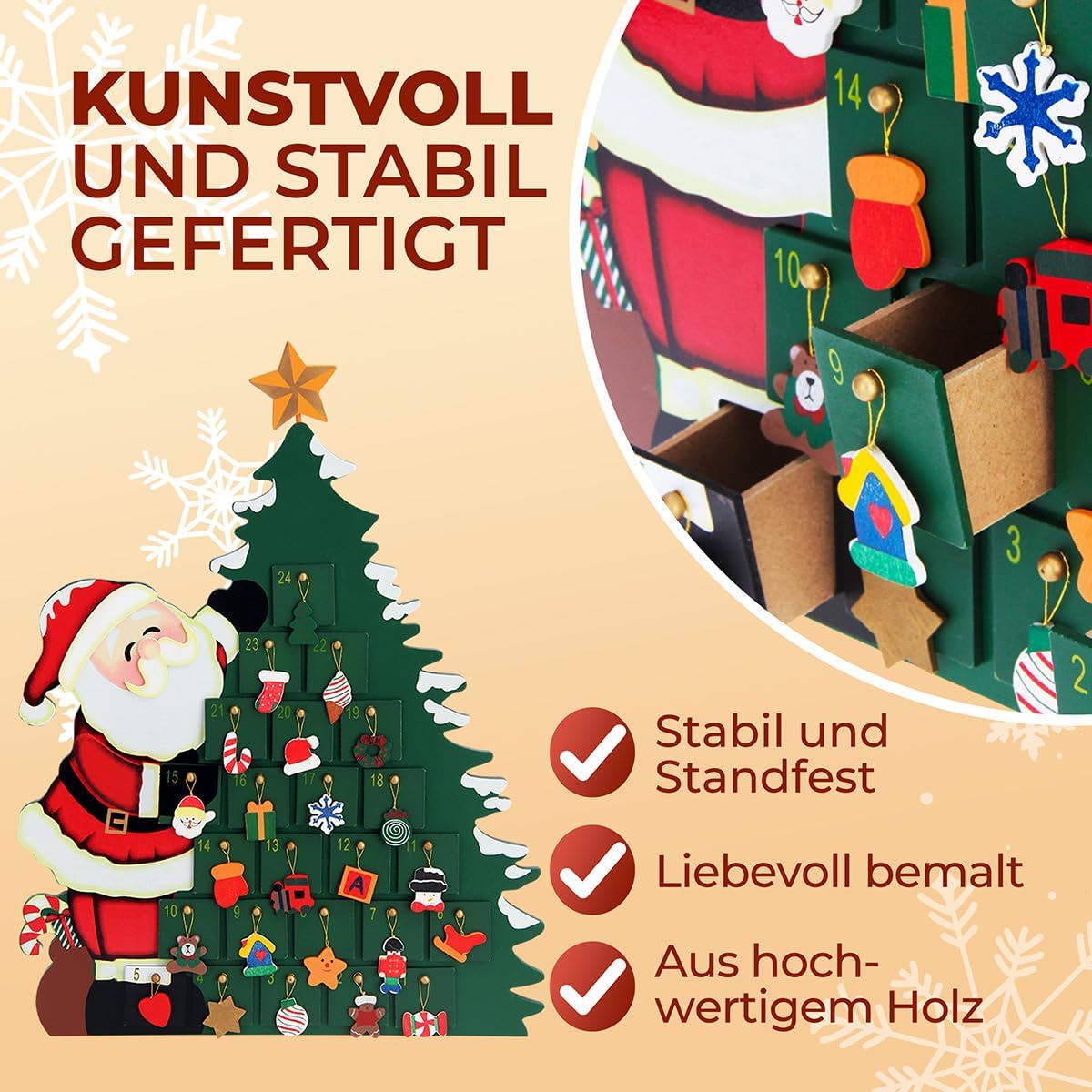 Adventskalender Weihnachtsmann, Weihnachtsbaum