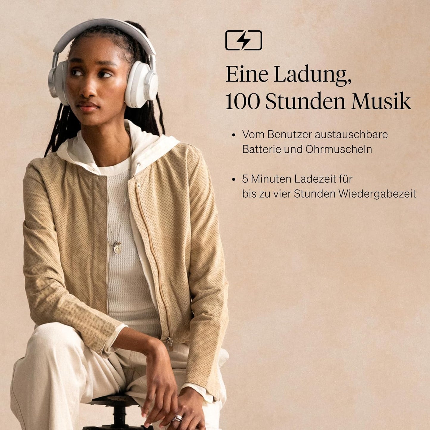 Melomania P100 SE Kopfhörer mit Geräuschunterdrückung, P100 SE White