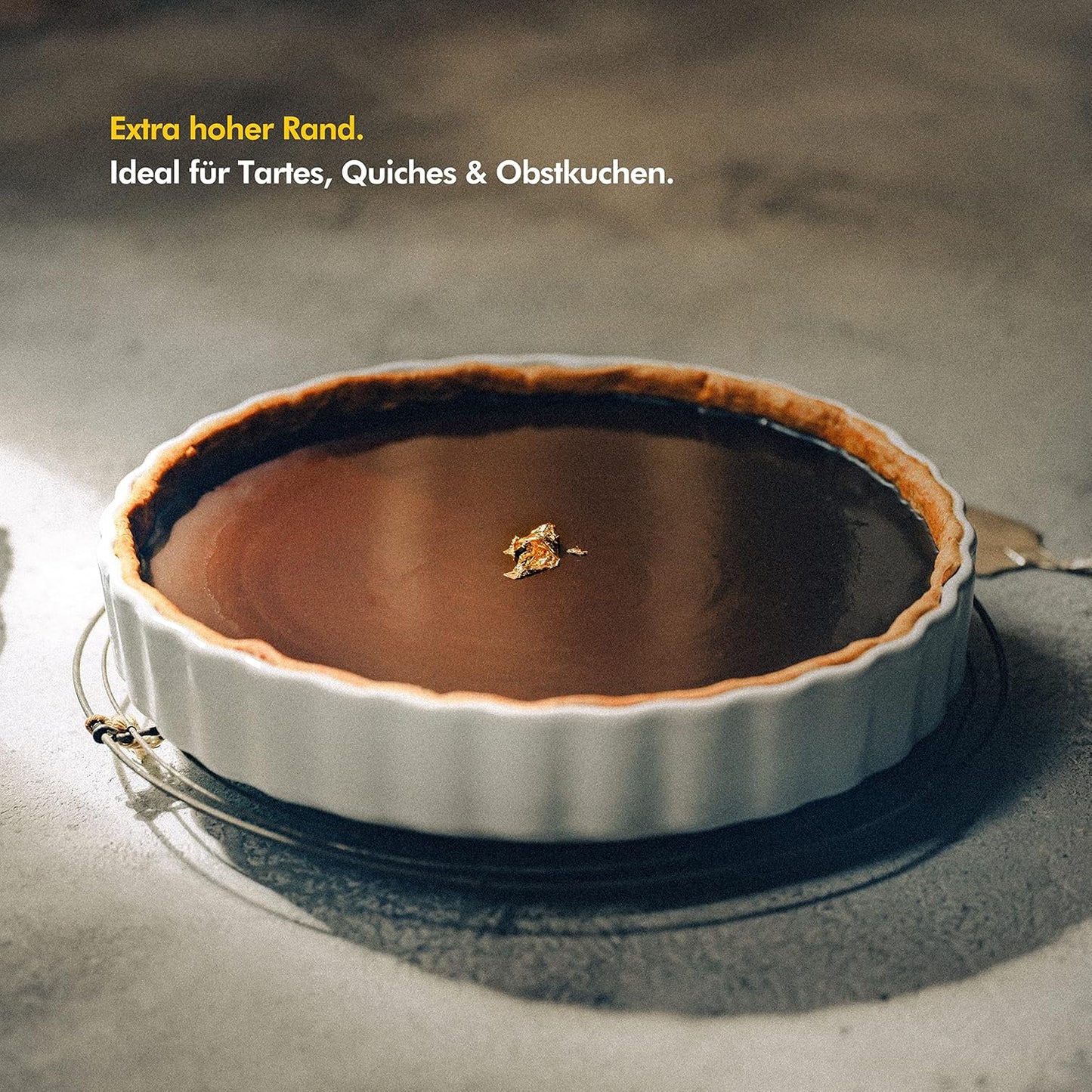 Antihaftbeschichtete Tarte- & Quicheform, Tarteform Weiss