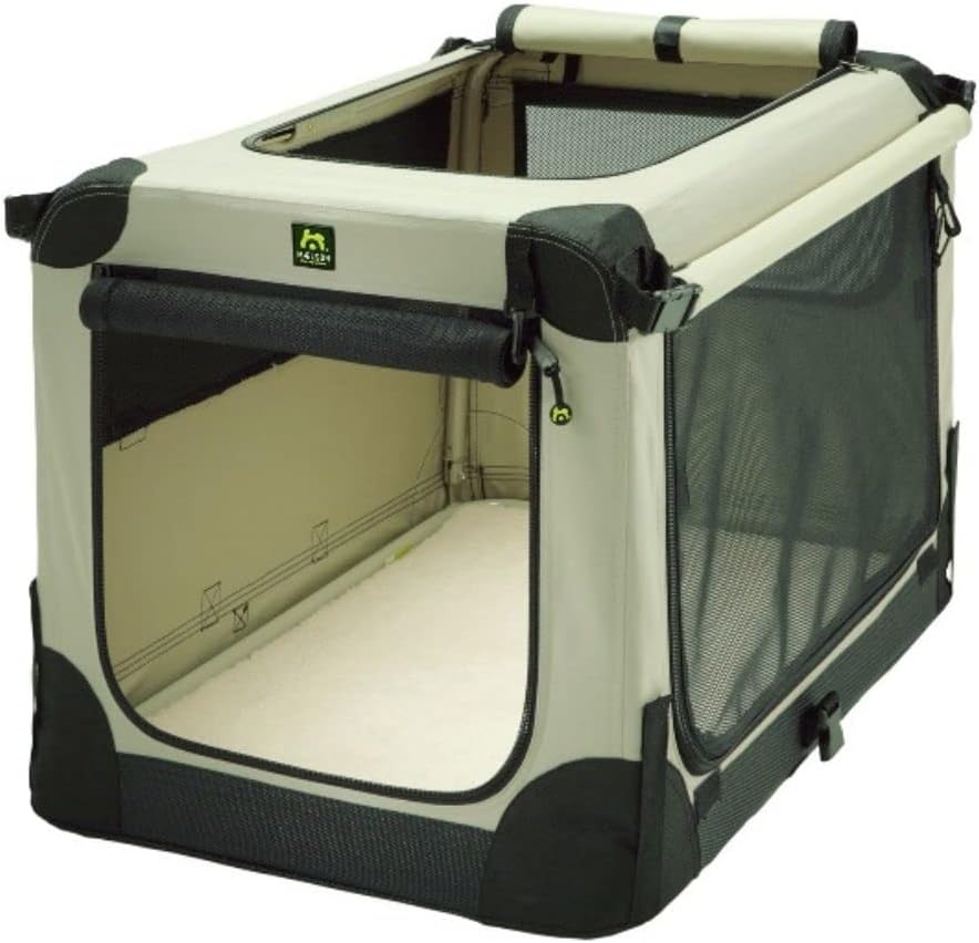 Faltbare Hundetransportbox, hautfarben XXS 52 - (52 x 33 x 33 cm)